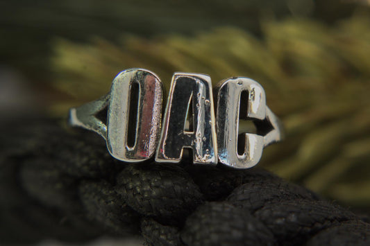 OAC Sterling Silver Letter Ring